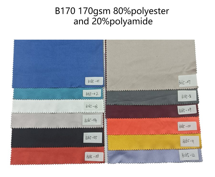 B170 microfiber color samples