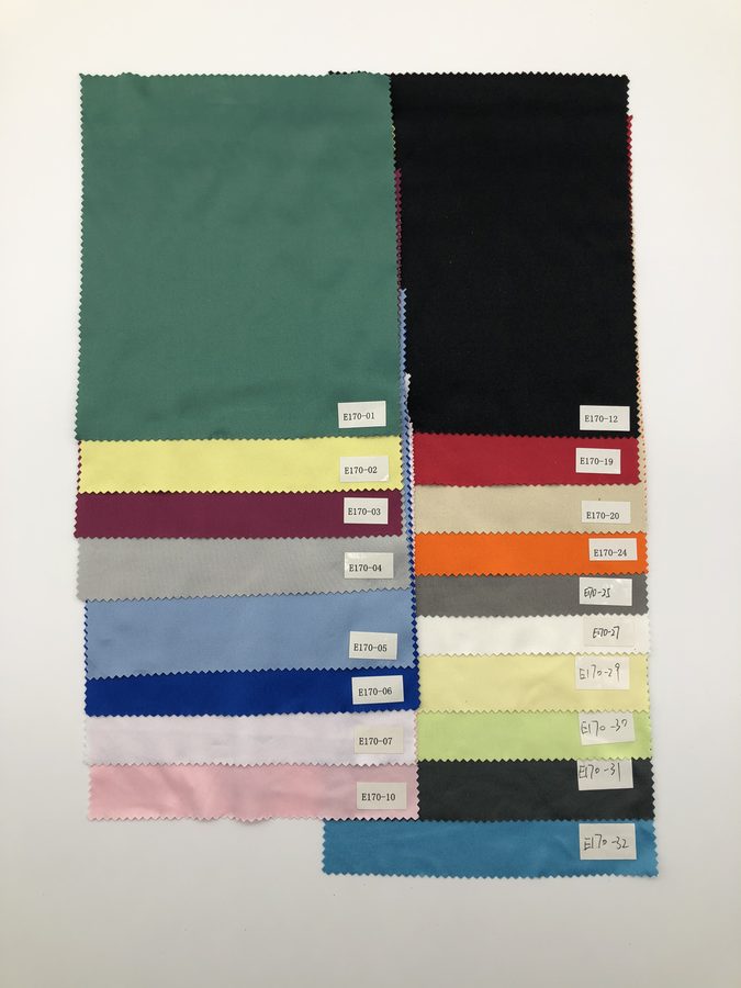 E170 polyester color samples